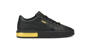 PUMA CALI STAR WOMENS TRAINERS US 10 BLACK LEATHER - Picture 1 of 12