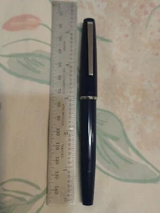 LAMY 68 BLUE PLASTIC CAP, BARREL FOUNTAIN PEN STAINLESS STEEL FINE NIB - Picture 1 of 14