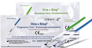 10 Ovulation Test Strips, High 20mIU Sensitivity & 5 Pregnancy Test Strips,10mIU - Picture 1 of 3