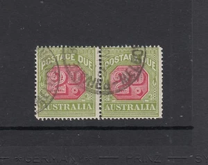 POSTAGE DUES: 1922-30 3rd Wmk  2d SG D94 variety BW D108(FP2)f in a CTO/** pair. - Picture 1 of 2