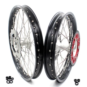 KKE 21/19" Cast Dirt Bike MX Wheels Rims Fit Honda CR125R 1998 CR250R 1997-2001 - Picture 1 of 15