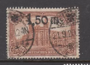 Germany - 1m50 Overprint on 1m G.P.O. Berlin (Used) 1920 (CV $19) - Picture 1 of 1