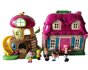 Li'l Woodzeez Countryside Cottage Doll House Acorn Treehouse and 6 Kids 1 Pet - Picture 1 of 9