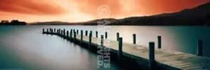 Poster Wooden 37. Ca. 30,5x 91 cm, Abend Panorama - Bild 1 von 1