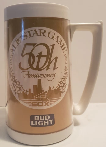1983 MLB All Star Game Chicago White Sox Budweiser 6 1/4" Plastic Mug Cover