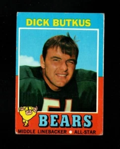 4104* 1971 Topps # 25 Dick Butkus sehr guter Zustand - Bild 1 von 2
