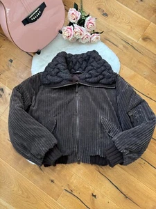 Dolce & Gabbana Bomberjacke braun wattiert Cord Baumwolle Kaschmir Strick Gr. M - Bild 1 von 19