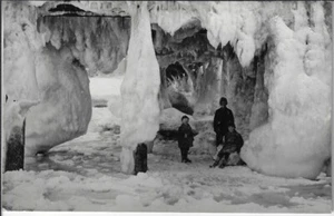 CRANTZ Zelenogradsk, Vereisung der Seebrücke, um 1920 - Picture 1 of 1