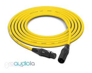 Canare Quad L-4E6S Cable | Neutrik Gold XLR-F XLR-M | Yellow 125 Feet | 125 Ft. - Picture 1 of 1