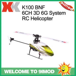 Wltoys XK K100 6CH 3D RC Helicopter 6G System Coreless Motor BNF Aircraft Drone - Picture 1 of 13