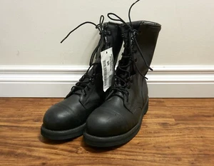 BOTAS CON CORDONES NUEVAS CON ETIQUETAS ADDISON PUNTERA DE ACERO MILITAR COMBATE EJÉRCITO MOTOCICLETA TALLA 9 R - Imagen 1 de 11