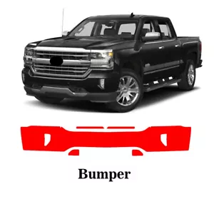 Precut PPF Paint Protection Film bumper For Chevy Silverado 1500 2016 2017 2018 - Picture 1 of 6