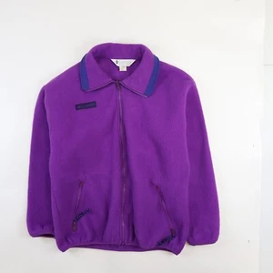 Giacca pile Columbia vintage full zip donna taglia small viola - Foto 1 di 4