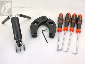 Skid steer-Compact tractor loader cylinder tool kit, Gland Wrench Seal Installer - Picture 1 of 6