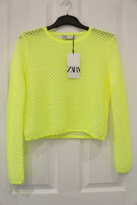 lime green jumper zara