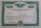 1969 The Dalto Electronics Company 25 Share Certificate Scripophily