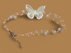 Pearl Chain Yarn Butterfly Necklace