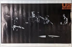 Original Vintage 1988 U2 Rattle and Hum 1988 Funky Poster 34 x 22 - Picture 1 of 3