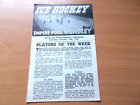 Wembley Lions V Murrayfield Royals Ice Hockey Programme 18-10-1958.  (1655)