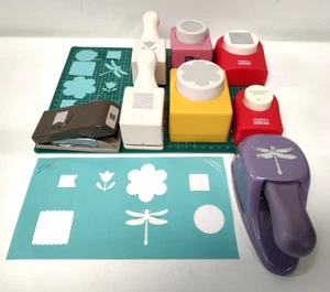 Lotto di 8 punzoni carta artigianale per scrapbooking DYI Dragonfly Tulip altro - Foto 1 di 4