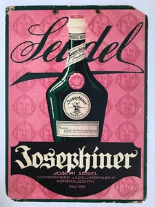 Papp-Schild - Reklameschild - Werbeschild - Joseph Seidel - Josephiner - Bild 1 von 5