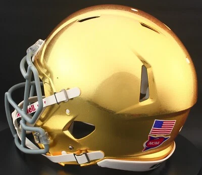 Casco de fútbol americano NOTRE DAME FIGHTING IRLANDÉS NCAA Riddell Speed tamaño completo AUTÉNTICO Foto 1 de 4