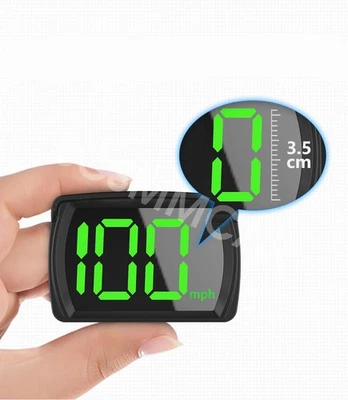 HUD GPS Speedometer Odometer Car Digital Speed Overspeed Alarm MPH Plug & Play  Foto 1 de 4