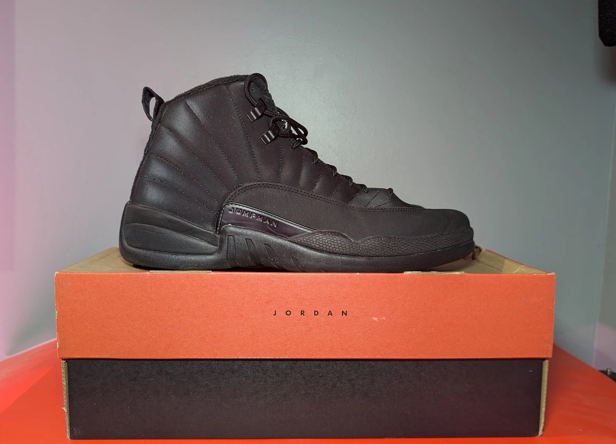Jordan 12 Retro Winterized Triple Black for Sale - Authenticity
