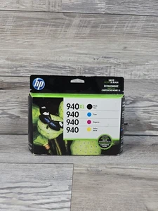 Paquete combinado HP OfficeJet 940XL negro/cian/magenta/amarillo NUEVO sellado caducidad 04/2019 - Imagen 1 de 6