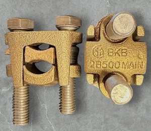 10 Stk. Thomas & Betts Blackburn 2B500W Bronze 2 BOLT Stecker - Bild 1 von 3