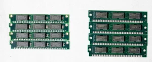 4 x 1MB 30-Pin 3-Chip Parity 70ns FPM Memory SIMM IBM HP Dell Clone tested - Picture 1 of 2