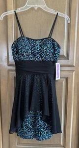 New ADRIANNA PAPELL Womens Multicolor Sequins Special Occasion Dress ~ Size 3/4 - Picture 1 of 16