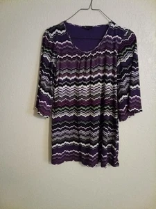 Damen Kleid Style & Co, Kleid Größe L Mehrfarbig 3/4 Ärmel Gebraucht - Bild 1 von 4