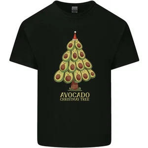 Avocado Christmas Tree Xmas Funny Food Kids T-Shirt Childrens - Picture 1 of 6
