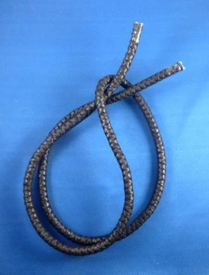 NUEVO Cuero Genuino 9mm GROSOR Negro BOLO CORDÓN 42" largo para Bola Ties Foto 1 de 2