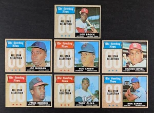 1968 Topps Baseball All Star Lot 7 Cards - Picture 1 of 3