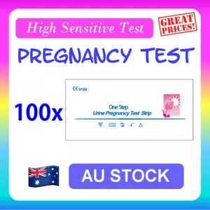 100 x Pregnancy Test Strips (HCG) Urine Fertility Kit HPT High Sensitive Early - Picture 1 of 6