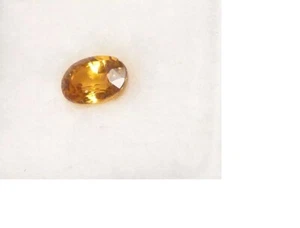 Zafiro amarillo 7x5 mm piedras preciosas 1,12 quilates VVS - Imagen 1 de 5