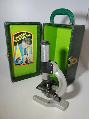 Microscopio Gilbert Vintage con Estuche Verde Original S-15 Foto 1 de 4