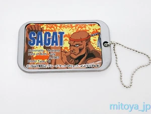 Street Fighter II 2 SAGAT Tag Keychain Capcom Key chain SNES SFC - Picture 1 of 2