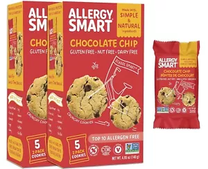 Allergy Smart Chocolate Chip Cookies Free of Gluten Nut Egg dairy 10 1oz packs - Picture 1 of 6