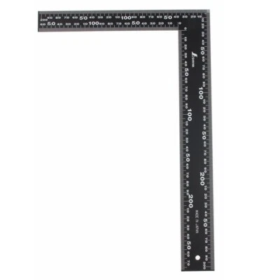 JUEGO TRI MARCO SHINWA JAPÓN CUADRADO ÁNGULO RECTO BORDE RECTO REGLA L 30CM*20CM Foto 1 de 4