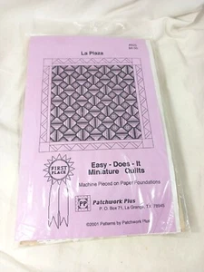 Vintage 2001 Patchwork Plus Mini Quilt Kit #825 La Plaza New Open Package - Bild 1 von 7