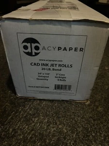 NEW Acypaper Plotter Paper 24 x 150 CAD Paper - Afbeelding 1 van 6