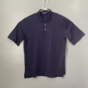 Polo Golf Ralph Lauren Camicia Uomo Grande Tinta Unita Blu Navy Pima Soft Touch Classica - Foto 1 di 11