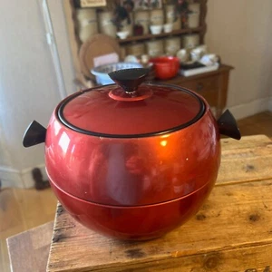 Vintage Prestige Red Aluminium Mid-Century Ice Bucket – Retro – Great! – - Picture 1 of 7