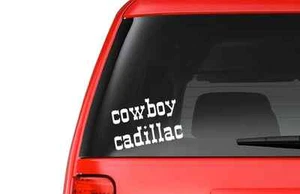 Cowboy Cadillac (W17) Rodeo Vinyl Decal Sticker Car/Truck Laptop/Netbook Window - Bild 1 von 2
