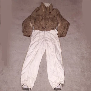 Vintage Bogner Womens Ski Suit Sz 12 One Piece Embroidered Snow Mountains 80s - Picture 1 of 24