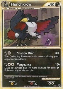 Pokemon - Honchkrow - 16/90 - Rare - HS Undaunted - NM - Picture 1 of 1