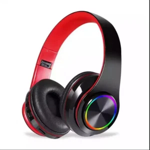 Foldable BT Wireless Headset LED Noise Reduction Music Game Headphone for iPhone - Afbeelding 1 van 14